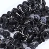 100 pièces punaise décorative transparente tête en plastique punaise en métal épingles de carte épingles à dessin punaises punaises semblables à l'équipement punaises