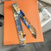 Écharpe longue pour femmes, ruban étroit, bandeau, foulard, poignée de sac, bandana, accessoires pour cravate de cheveux, 2024