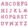 patchs de lettres anglaises en strass et perles roses, autocollants à repasser, appliqués 3d, perles faites à la main, mignons, diy bricolage, nouveauté