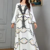 abaya robe de soirée longue brodée pour femme, jalabiya, ramadan, maroc, dubaï, kaftan, islam, eid, musulman, arabe, Éducatif, 2024