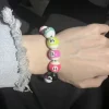 bracelets de billard avec perles en résine pour hommes et femmes, ulélastique, bijoux de couple, lecture moyenne, hip hop et rock