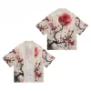 kimono imprimé fleurs de style chinois, streetwear japonais, cardigan pour femmes et hommes, harajuku haori, t shirts yukata, vêtements asiatiques