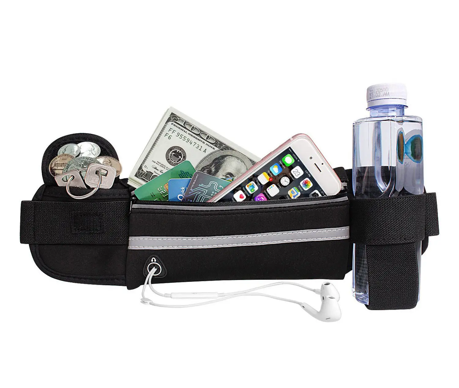 1 pièces coloré imperméable néoprène Fanny Pack course homme taille sac