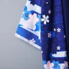 cardigan kimono pour homme, imprimé chat yukata, manteau de samouraï japonais de style chinois, haori, hauts de cosplay traditionnels, vêtements d'été