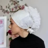 foulard hijab pour femmes musulmanes, turban extensible, bonnet, cravate au dos, volumateur, sous écharpe, bandeau indien, nouvelle collection 2024