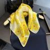 100% naturel véritable foulard en soie femmes bandana carré foulards wrap foulard mûrier mode luxe haute qualité hijab foulard femme