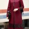 robe musulmane 2 pièces pour femmes, corset, chemise trempée, pantalon large, dubaï abaya à lacets, vêtements caftan