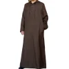 Abaya Longue à Capuche pour Homme Musulman, Kaftan de Loisirs en Coton, Jubba pour Adultes, Thobe, Tunique Islamique, Robe Arabe Saoudien, Kamis zones me