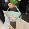 sac tissé à la main 2025, nouvelle mode, sac à bandoulière polyvalent, sac messager simple et décontracté