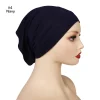 turban musulman en coton doux pour femme, sous Écharpe, base artificiel astique unie, bonnet nik, voile, 2024