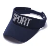 femmes hommes broderie texte sport visières casquette golf course tennis casquette protection uv haut vide crème solaire casquettes