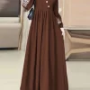 robes hijab musulmanes abaya eid mubarek robe longue robe 2025 zanzea femmes élégantes à manches longues maxi robe d'été robes amples caftan