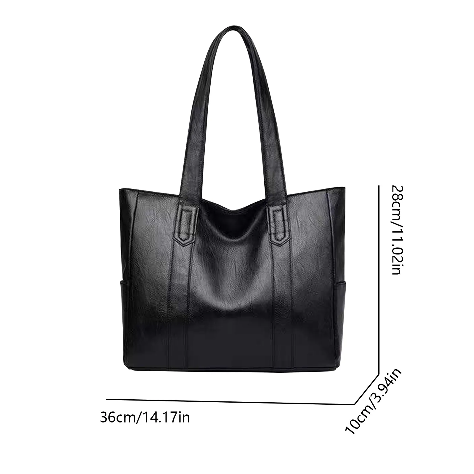 sac fourre tout de grande capacité pour femmes, sac à main à bandoulière simple, sac en cuir souple, cadeau pour femmes, сумка ж onder 2024 bolsas para mujeres