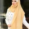hijab musulman doux coloré pour femmes, casquettes lslamiques, turban intant, écharpe de sauna décontractée, bandeau rond pour la tête, modeste, 03