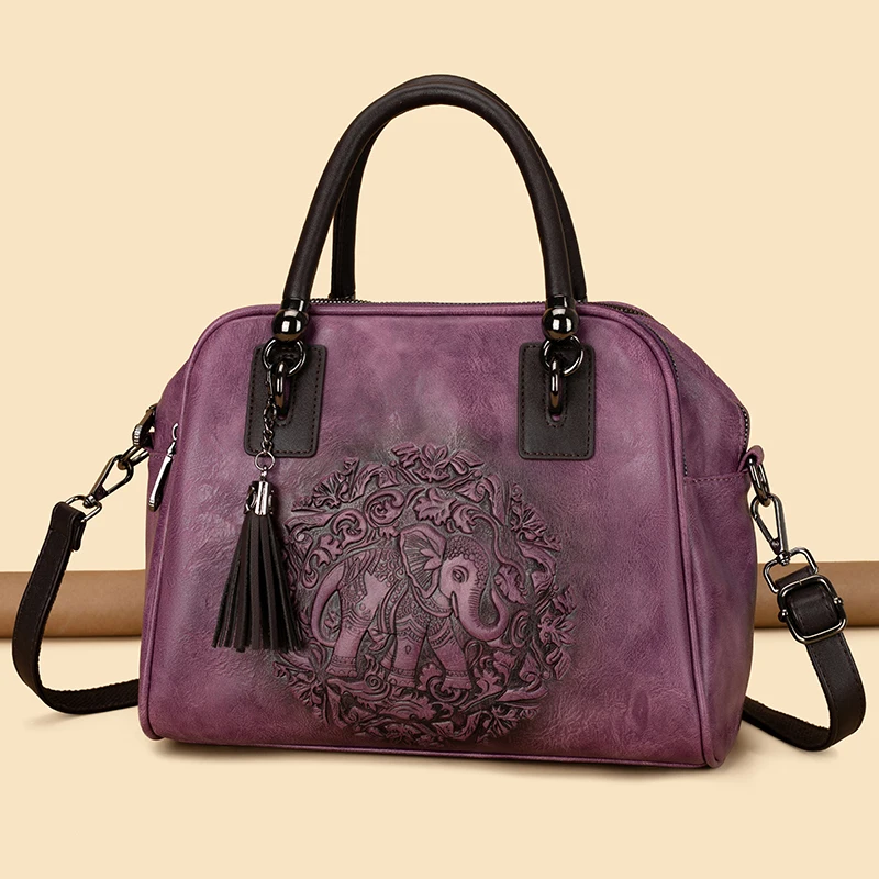 Sac à main de luxe pour femmes, sac à bandoulière Vintage à pompon, poche multi-poches pour les déplacements au bureau, cadeau Torebki de taille moyenne