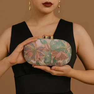 Sac de soirée élégant pour femmes, sac à main brodé de fleurs exquis, robe de soirée de mariage luxueuse, pochette de Banquet pour dîner