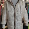 vêtements en coton à capuche pour femmes, manteau parka à manches longues, couleur unie, fermeture éclair, mode automne hiver