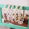 bandeau de sauna pour femme et fille, ornement de cheveux, boho chic, fleurs brodées, masque facial de yoga, porte cheveux