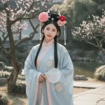 Couvre-chef à fleurs de Style Royal chinois, antidérapant avec pompon, bandeau Hanfu, bandeau Cheongsam traditionnel pour événements traditionnels