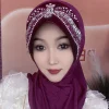 hijab musulman pour femmes musulmanes, châle, écharpe de sauna, glands de luxe, prière malaisienne, kufi, islam, arabie saoudite, mode, livraison gratuite, nouveau, 05201