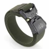 ceinture tactique, ceinture de travail militaire de randonnée de 1.5 pouces avec boucle à dégagement rapide robuste, nouvelles ceintures élastiques en alliage d'aluminium pour hommes