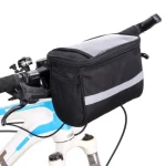 Sac de guidon avant de vélo, sacs de montage de téléphone de vélo en plein air, sac avant de Skateboard de vélo, sac d&rsquo;équitation de vélo