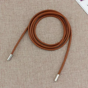 Ceinture fine en corde de cuir ronde Simple pour femmes, mode décorative nouée, jupe en corde de taille, manteau décoratif, bretelles de pull 150cm