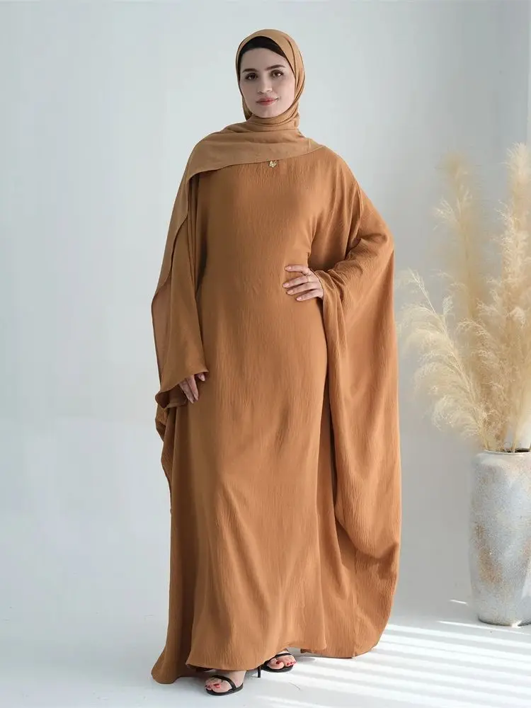 ensemble abaya en coton et lin pour ramadan eid, tiens imar, ensembles musulmans de dubaï, robe hijab, caftan marocain, vêtements éducatifs pour femmes
