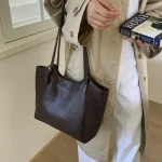 Sac à main en cuir pour femmes, élégant, classique, de styliste, de luxe, fourre-tout à bandoulière, pour tenue urbaine quotidienne