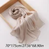 Écharpe maxi en satin organza 70x175 cm pour femme musulmane, hijab scintillant, turban, tiens imar, abaya, dubaï, islam arabe