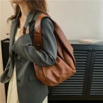 Grands sacs à bandoulière noirs pour femmes, grand sac de shopping Hobo, couleur unie, sac à main en cuir souple de qualité, fourre-tout de voyage pour dames