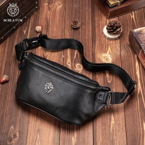 Sacs banane en cuir véritable pour hommes, sac de ceinture, sac de taille à la mode, sac à bandoulière pour entraînement, voyage, Camping, randonnée, marche