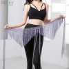 ceinture de danse du ventre pour femmes, écharpe triangulaire à pampilles, accessoires de compétition pour enfants et adultes, ceintures d'entraînement pour filles, chaîne de taille
