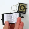 Porte-clés musulman, Mini arche islamique, livres coran, papier véritable, peut lire le sac, pendentif, bijoux religieux, cadeau, ornement Souvenir