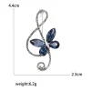 Épingles papillon en strass pour femmes, unisexe, verre brillant, broches de notes musicales, événement, fête, sac à dos, décoration, accessoires pour vêtements