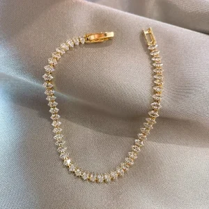 Bracelets de luxe en cristal romain pour femmes, chaîne géométrique, tendance, gothique, strass complets, Marquise, bijoux cadeau de mariage Bracelets de luxe en cristal romain pour femmes, chaîne géométrique, tendance, gothique, strass complets, Marquise, bijoux cadeau de mariage