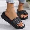 Sandales pour femmes, pantoufles de plage à la mode, sandales d&rsquo;été souples pour l&rsquo;extérieur avec Support d&rsquo;arc, chaussures classiques pour la maison, salle de bain intérieure