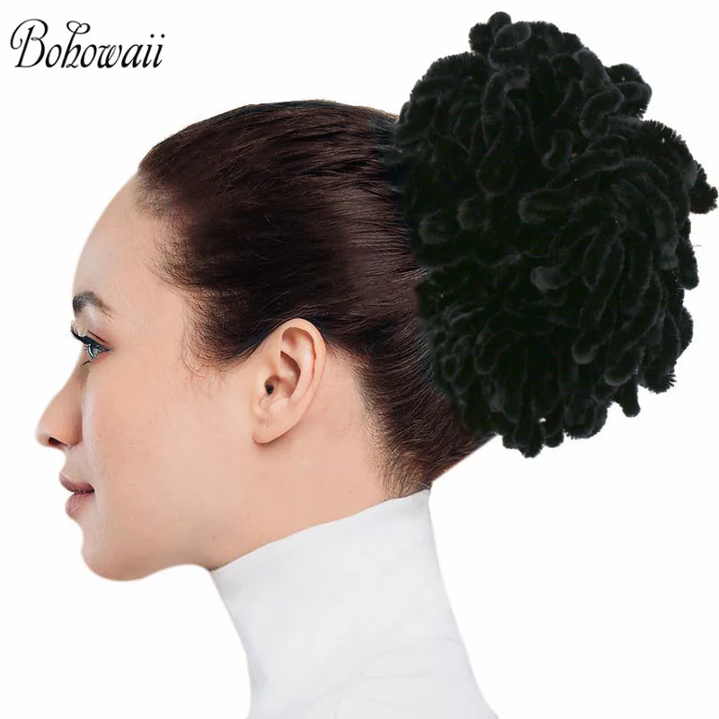 bohowaii mode bandeaux grands chouchous élastique projection de cheveux femmes musulmanes bandeau anneau de cheveux cravate chignon pince hijab écharpe accessoires