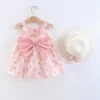 robe d'été pour filles de 0 à 3 ans, imprimé floral, petite robe de princesse douce pour tous les jours, avec nœud, nouvelle collection