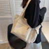 sac à main vert de grande capacité pour femmes, sac à bandoulière blanc à la mode, fourre tout polyvalent pour étudiantes, sac à main de voyage en tissu oxford, 2025