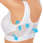 Soutien-gorge de sport respirant pour femmes, absorbant la sueur, coussinet antichoc, haut de sport, athlétisme, gymnastique, course à pied, Fitness