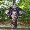 kimono yukata traditionnel japonais avec obi pour femmes, robe de soirée vintage, geisha, costume de cosplay pour spectacle sur scène