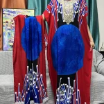 Abayas musulmanes pour femmes, avec des Appliques imprimées, en coton, manches courtes, ample, Caftan marocain avec écharpe châle en dentelle 160x80cm