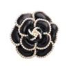 broches camélia en strass pour femmes, unisexe, design floral en émail, épingles végétales, fête de bureau, cadeaux pour amis, accessoires bijoux