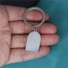 porte clés avec pendentif en acier inoxydable pour hommes et femmes, bijoux religieux islamiques, cadeau amulette