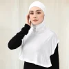 faux col à capuche pour femmes musulmanes, sport, hijab, jersey, foulard, turban, enveloppe instantanée, haut court, faux col