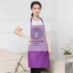 Tablier de couleur unie adulte pour cuisine et restaurant, tablier de travail avec poches