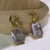 ensemble de bijoux fins à breloques originales pour femmes, plusieurs colliers en cristal de zircon violet, bracelet, boucles d'oreilles, cadeau romantique en acier inoxydable