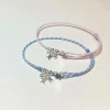 fish bracelet for women handmade woven colored rope boho wrap charm bracelet friendship popular jewelry