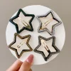 Épingles à cheveux en biscuits étoile brillante pour filles et femmes, pince à cheveux en pentagramme, épingles à cheveux exquises, barrettes, accessoires pour cheveux, nouvelle mode
